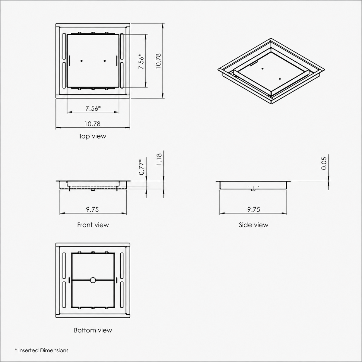 10x10 Floor Matching Vent Cover – Floor Register