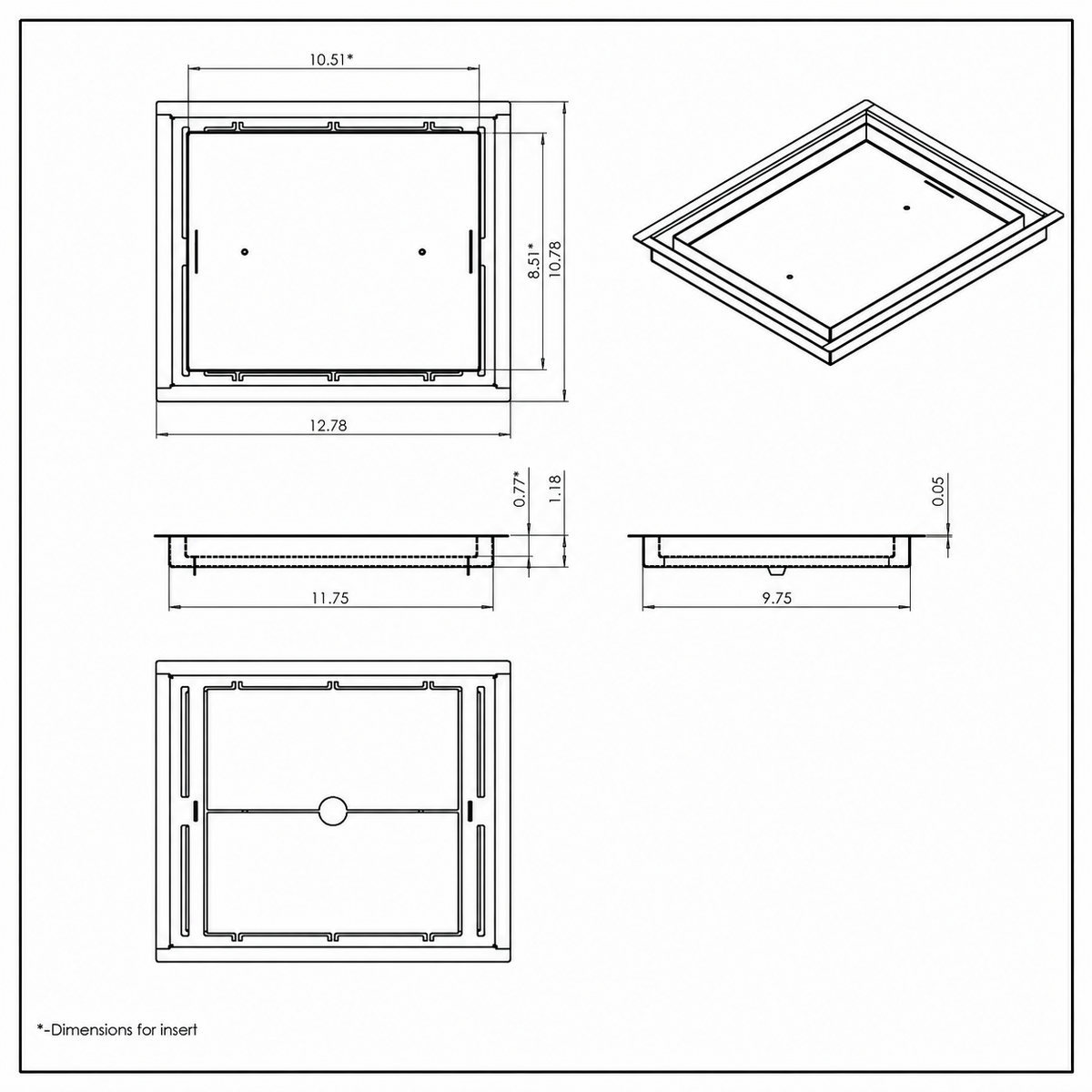 10x12 Floor Matching Vent Cover – Floor Register