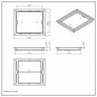 Thumbnail for 10X12, Floor Matching Vent, Classic Aria Design, Floor Vent Cover