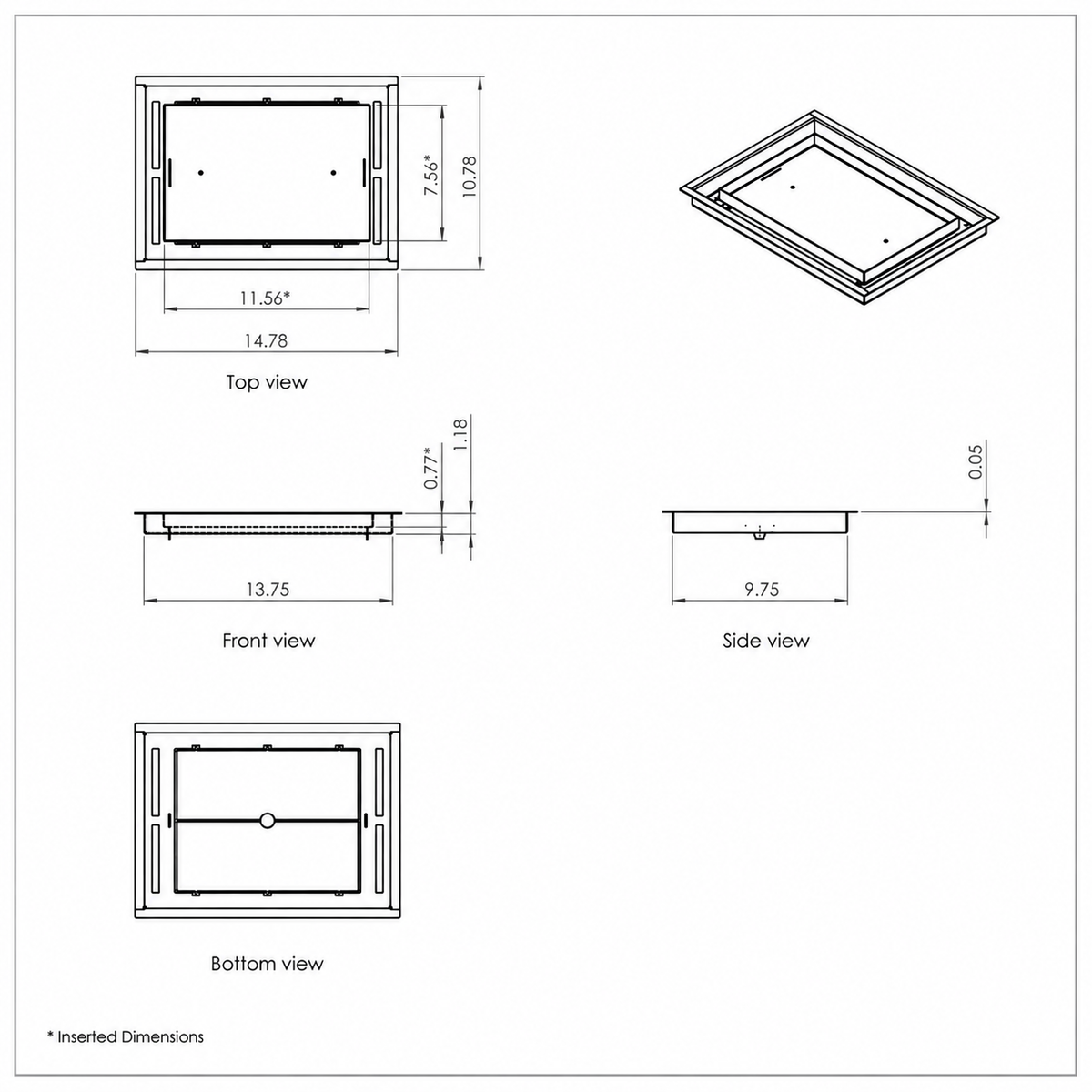 10x14 Floor Matching Vent Cover – Floor Register
