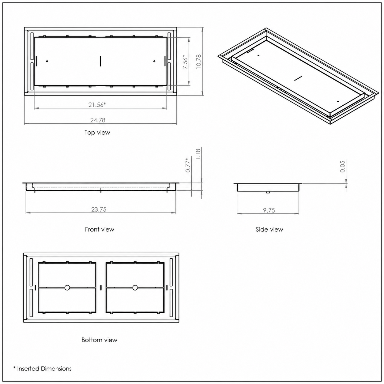 10X24, Floor Matching Vent, Classic Aria Design, Floor Vent Cover