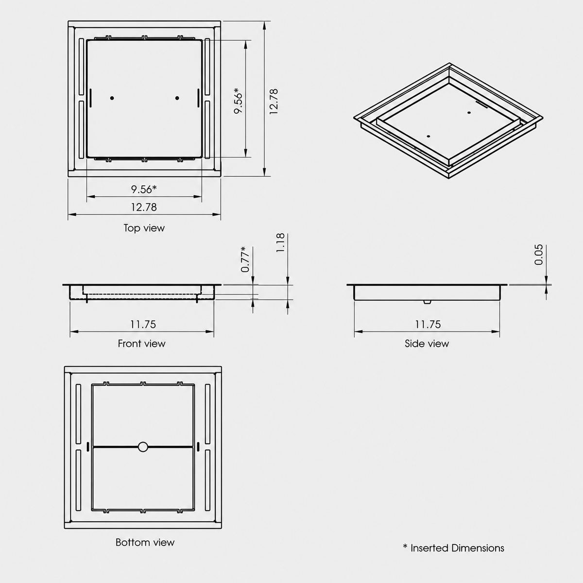 12x12 Floor Matching Vent Cover – Floor Register