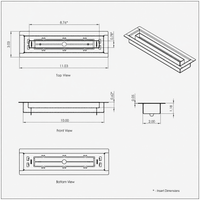 Thumbnail for 2X10, Floor Matching Vent, Classic Aria Design, Floor Vent Cover