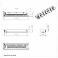 Thumbnail for 2X14, Floor Matching Vent, Classic Aria Design, Floor Vent Cover