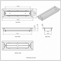 Thumbnail for 3X12, Floor Matching Vent, Classic Aria Design, Floor Vent Cover