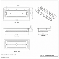 Thumbnail for 4X12, Floor Matching Vent, Classic Aria Design, Floor Vent Cover