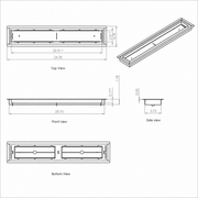 4X24 Floor Matching Vent Cover – Classic Aria Design Floor Register