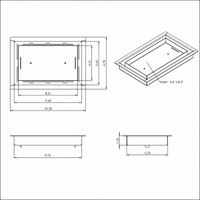 Thumbnail for 6X10 Floor Matching Vent Cover – Classic Aria Design Floor Register