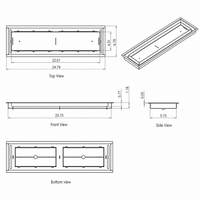 Thumbnail for 6X24, Floor Matching Vent, Classic Aria Design, Floor Vent Cover