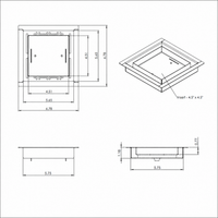 Thumbnail for 6X6 Floor Matching Vent Cover – Classic Aria Design Floor Register