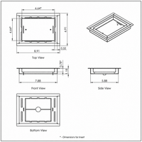 Thumbnail for 6X8, Floor Matching Vent, Classic Aria Design, Floor Vent Cover