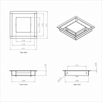 Thumbnail for 6x6 Ceiling Vent Cover – Drop-In Design | Metal Air Vent Cover in White