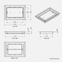 Thumbnail for 8X12, Floor Matching Vent, Classic Aria Design, Floor Vent Cover