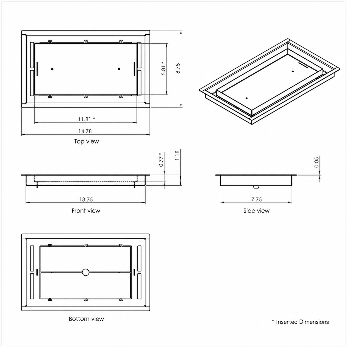 8x14 Floor Matching Vent Cover – Floor Register