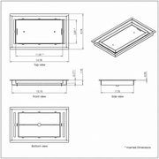 8x14 Floor Matching Vent Cover – Floor Register