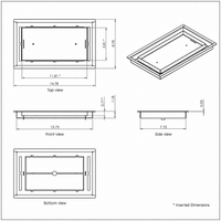 Thumbnail for 8X14, Floor Matching Vent, Classic Aria Design, Floor Vent Cover