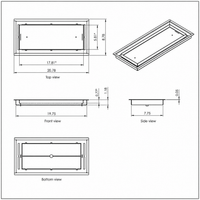 Thumbnail for 8X20, Floor Matching Vent, Classic Aria Design, Floor Vent Cover