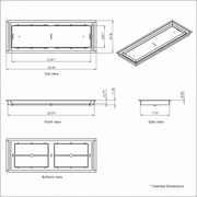 8X24 Floor Matching Vent Cover – Classic Aria Design Floor Register